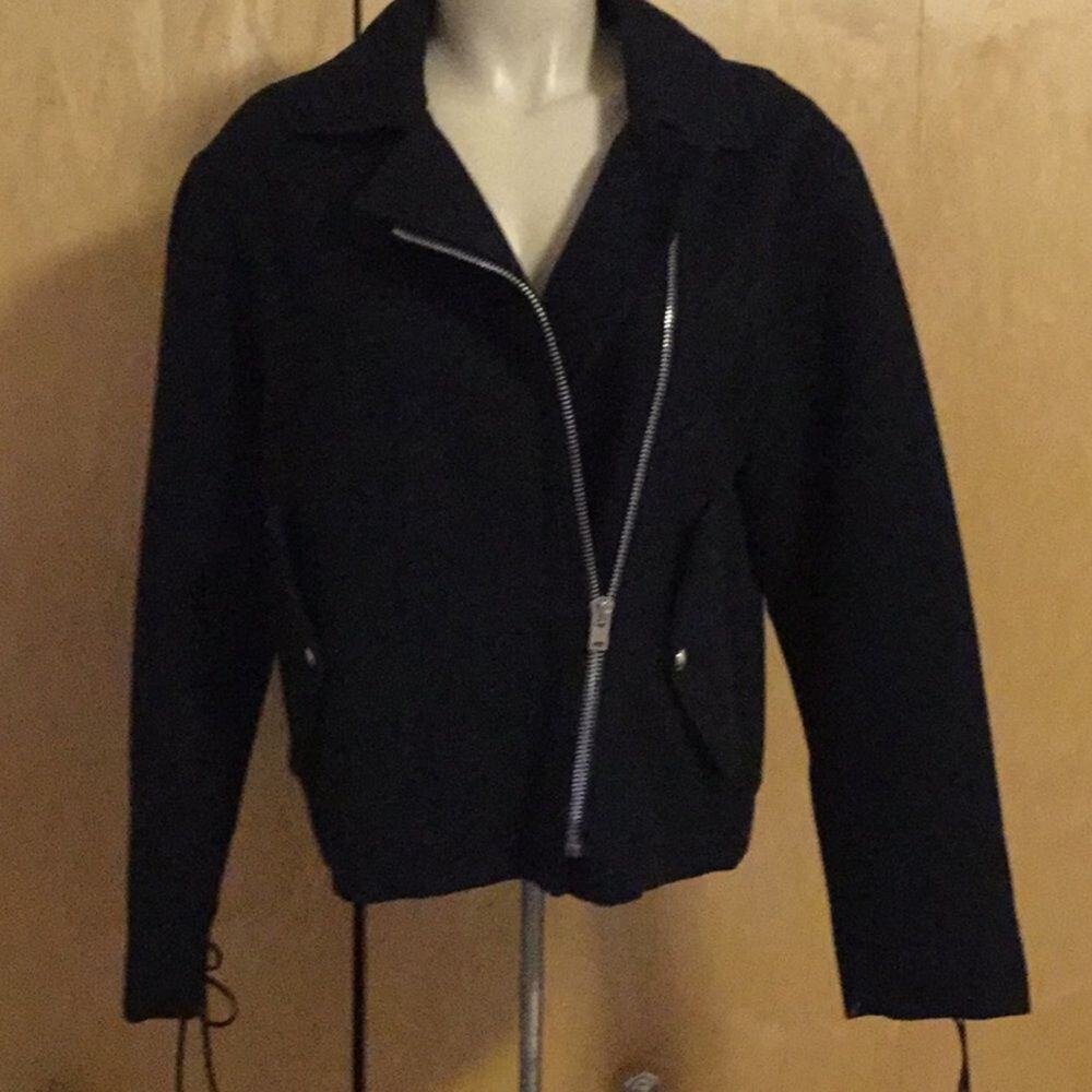 IRO asymmetric black jacket - Picture 2 of 9
